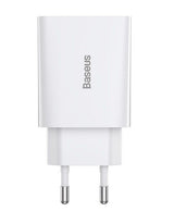 Baseus Travel Charger Speed Mini 1c Quick Charger 20w Eu White (Ccfs-Sn02)