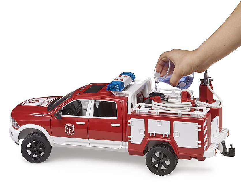Vehículo De Bomberos Brother Ram 2500 Con Luces Y Sonido, Modelo De Vehículo 4001702025441