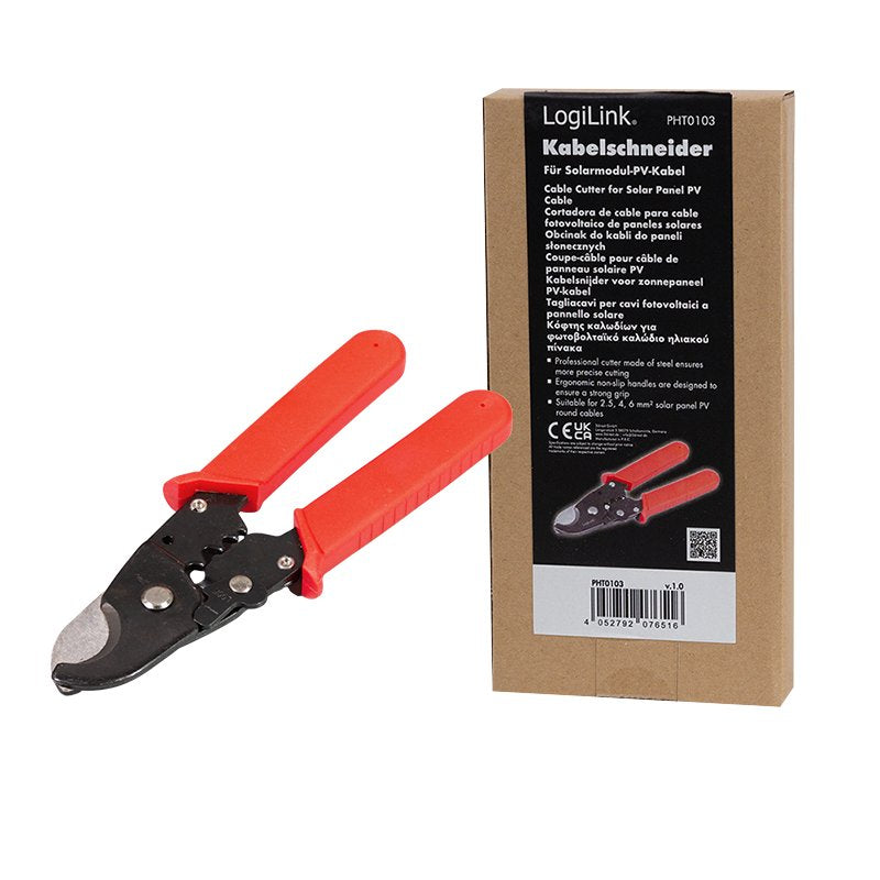 Cortacables Para Cables Fotovoltaicos De Paneles Solares De 2,5/4,0/6,0 Mm² Logilink