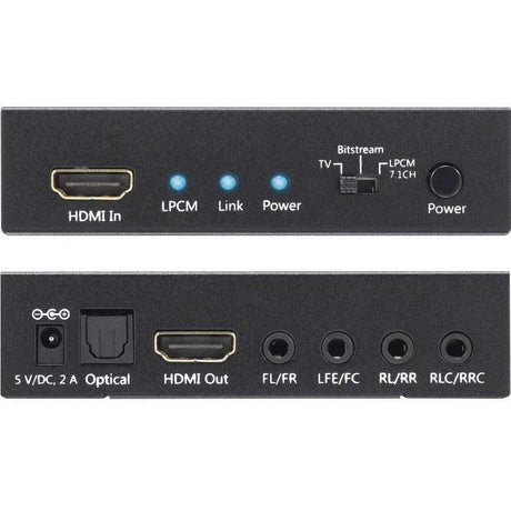 EAN 8054529025756 - Techly IDATA HDMI-EA74K convertidor de audio Negro imagen 4