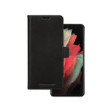 Dbramante1928 Lynge Funda Con Tapa Para Teléfono Móvil Cuero De Grano Entero Negro Para Samsung Galaxy S21 Ultra 5g