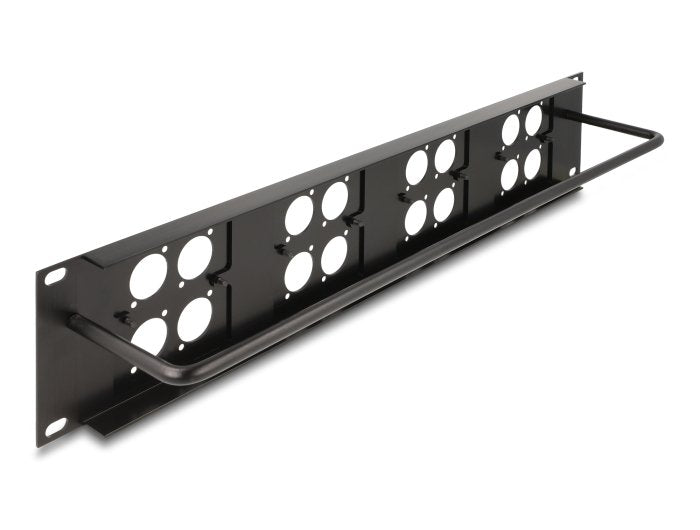 Delock 88195 Patchpanel Tipo-D De 19" Con 4 Placas Tipo-D De 86 X 86 Mm Y 4 Puertos 2u Negras