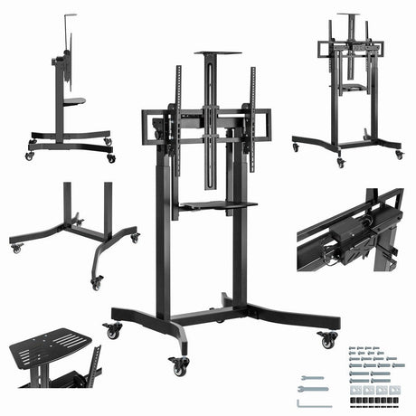 EAN 8716309129046 - Gembird Stojak pod tv z regulacj wysokoci mobilny 55-100 cali imagen 13