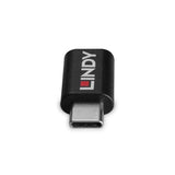 EAN 4002888712651 - Lindy 71265 cambiador de género para cable USB Type C Negro imagen 4