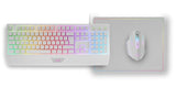 Mars Gaming Mcp124 Combo Gaming 3en1 - Teclado H-Mech Rgb - Raton Optico Huano - Alfombrilla Nanotextil Rainbow -