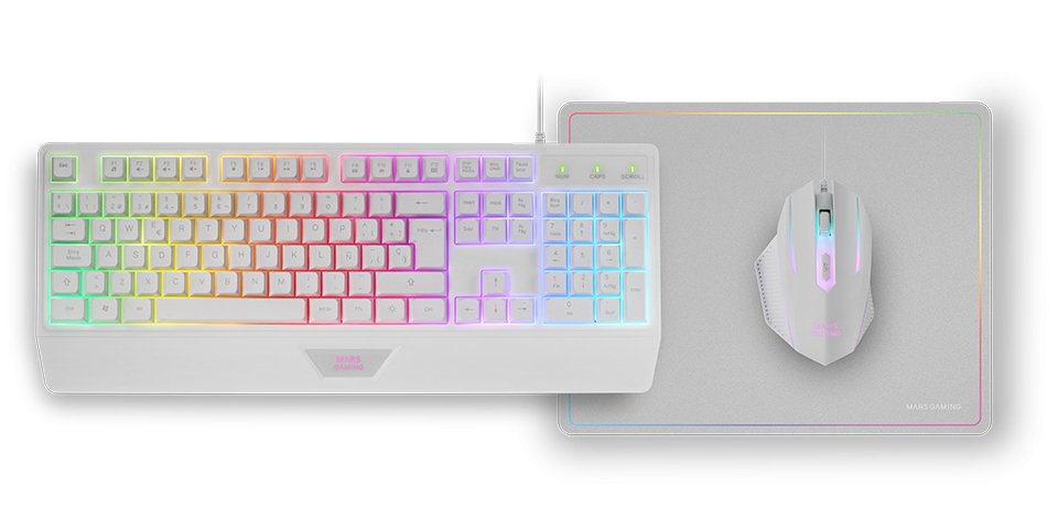EAN 8435693105831 - Mars Gaming MCP124W teclado Ratón incluido Juego USB QWERTY imagen 2