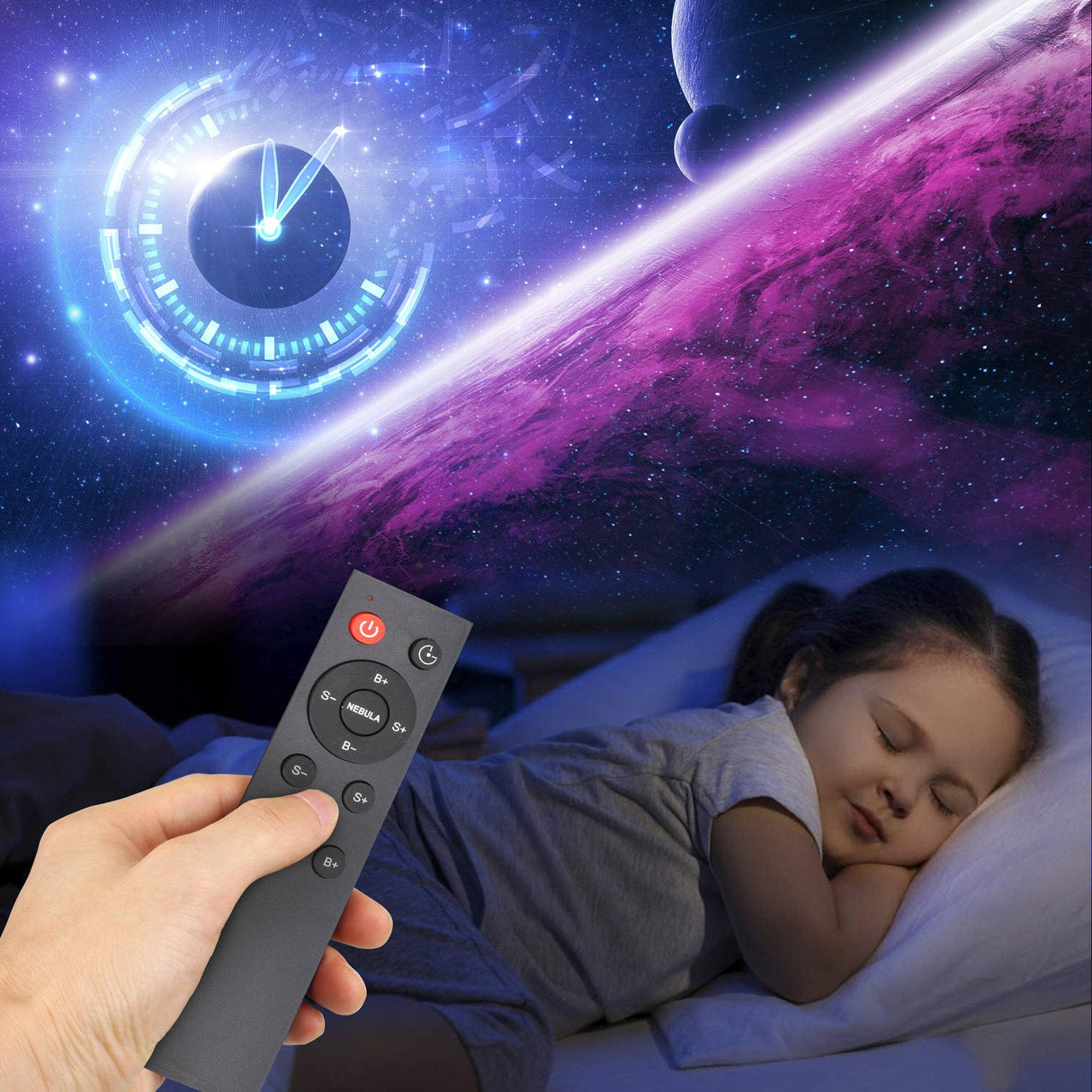 Extralink Home Astronauta Black Projektor Gwiazd 04
