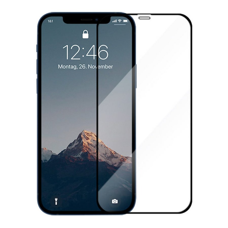 Woodcessories 3d Premium Black Iphone 12/12 Pro Tempered Glass