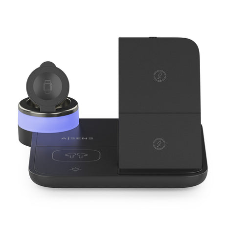 EAN 8435739903490 - AISENS ASCH-15W4WC062-BK cargador de dispositivo móvil Auriculares, Smartphone, Reloj inteligente Cargado imagen 4