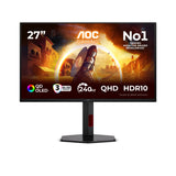 EAN 4038986183130 - AOC G4 Q27G4ZDR pantalla para PC 67,3 cm (26.5") 2560 x 1440 Pixeles Quad HD QD-OLED Negro, Rojo imagen 1