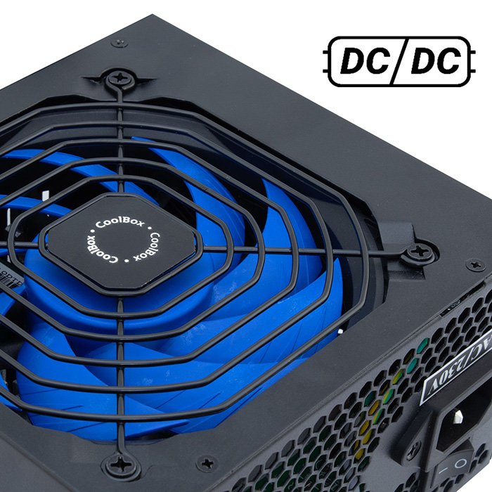EAN 8436556143014 - CoolBox Powerline III 650 unidad de fuente de alimentación 20+4 pin ATX Negro imagen 6