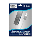 EAN 8681949014253 - Inca IUSB-03T hub de interfaz USB 3.2 Gen 1 (3.1 Gen 1) Type-A Aluminio imagen 5