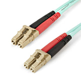 Startech.Com Cable De 1m De Fibra Óptica Dúplex Multimodo Om4 De 100gb 50/125 Lszh Lc A Lc - Aguamarina