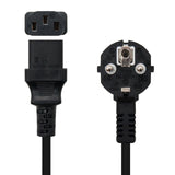 Nanocable Cable De Alimentacion Cpu - Shucko Cee7 Macho A C-13 Hembra 3m - Negro