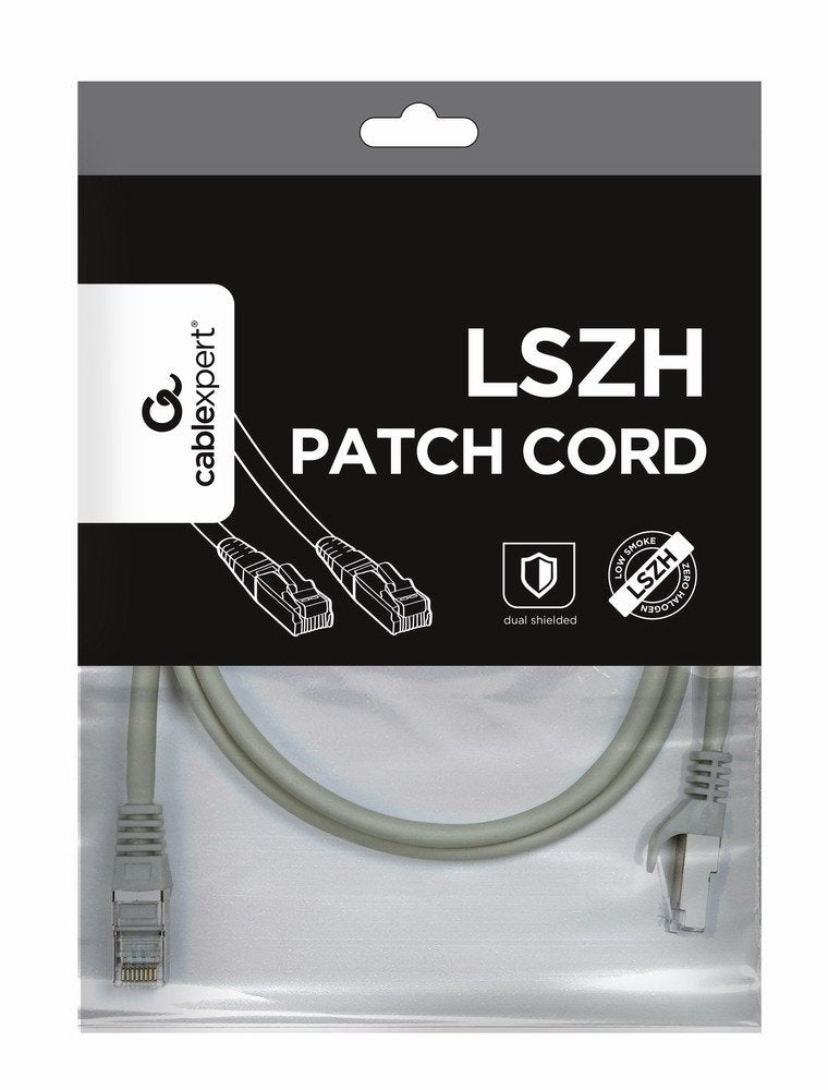 Cable Red Gembird Ftp Cat6 Libre Alogeno 1m Gris
