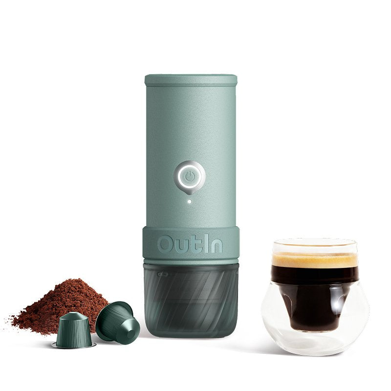 Outin Mino - Canyon Green - Portable Electric Espresso Machine