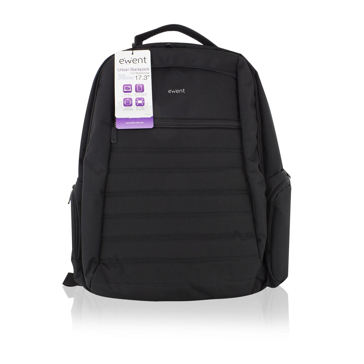 Ewent Mochila Portátil Urban. 17.3 Urban Notebook Backpack 17.3 ", Negro