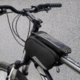 Wozinsky Wbb7bk Bolsa De Bicicleta Para Cuadro + Funda De Teléfono Desmontable Negro