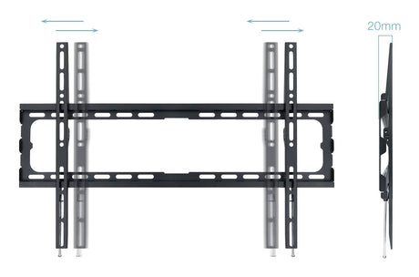 EAN 8433281011960 - TooQ LP1080F-B soporte para TV 2,03 m (80") Negro imagen 3