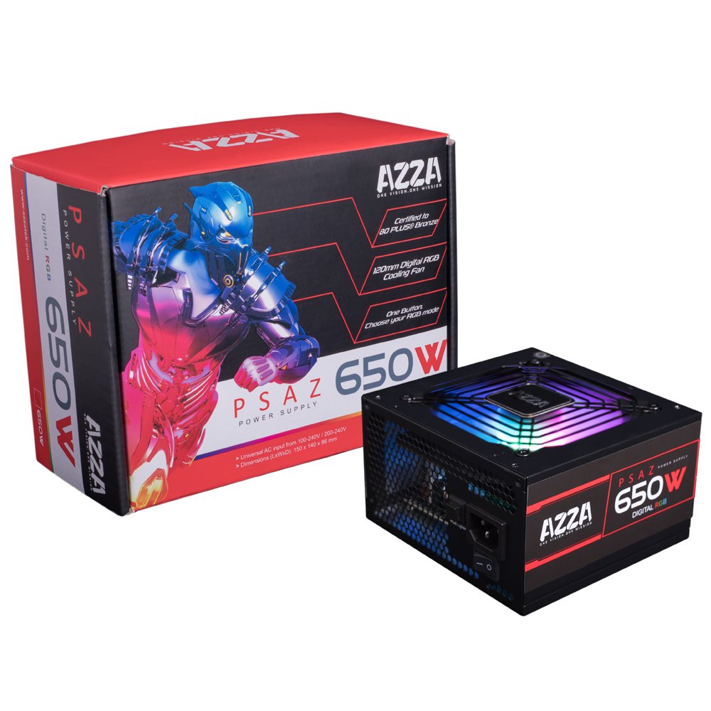 Fuente De Alimentacion Azza Psaz-650w Bronze Argb