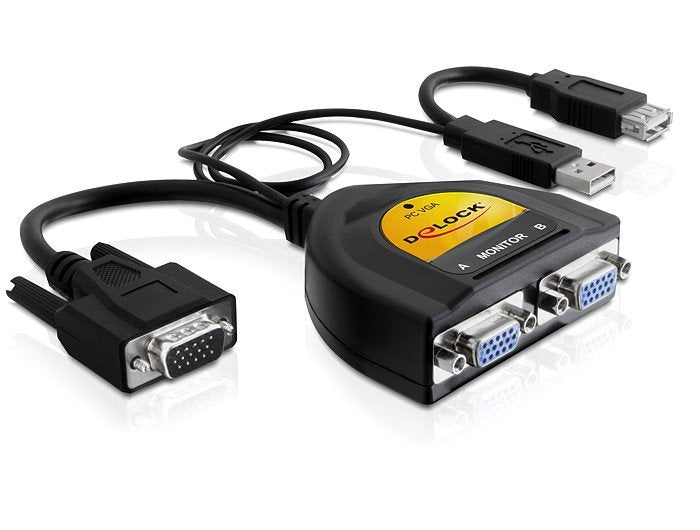 EAN 4043619619689 - DeLOCK 61968 divisor de video VGA 2x VGA imagen 1