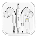 Cool Auriculares Blancos Stereo Con Micro Iphone - Goma In-Ear (Lightning Bluetooth)