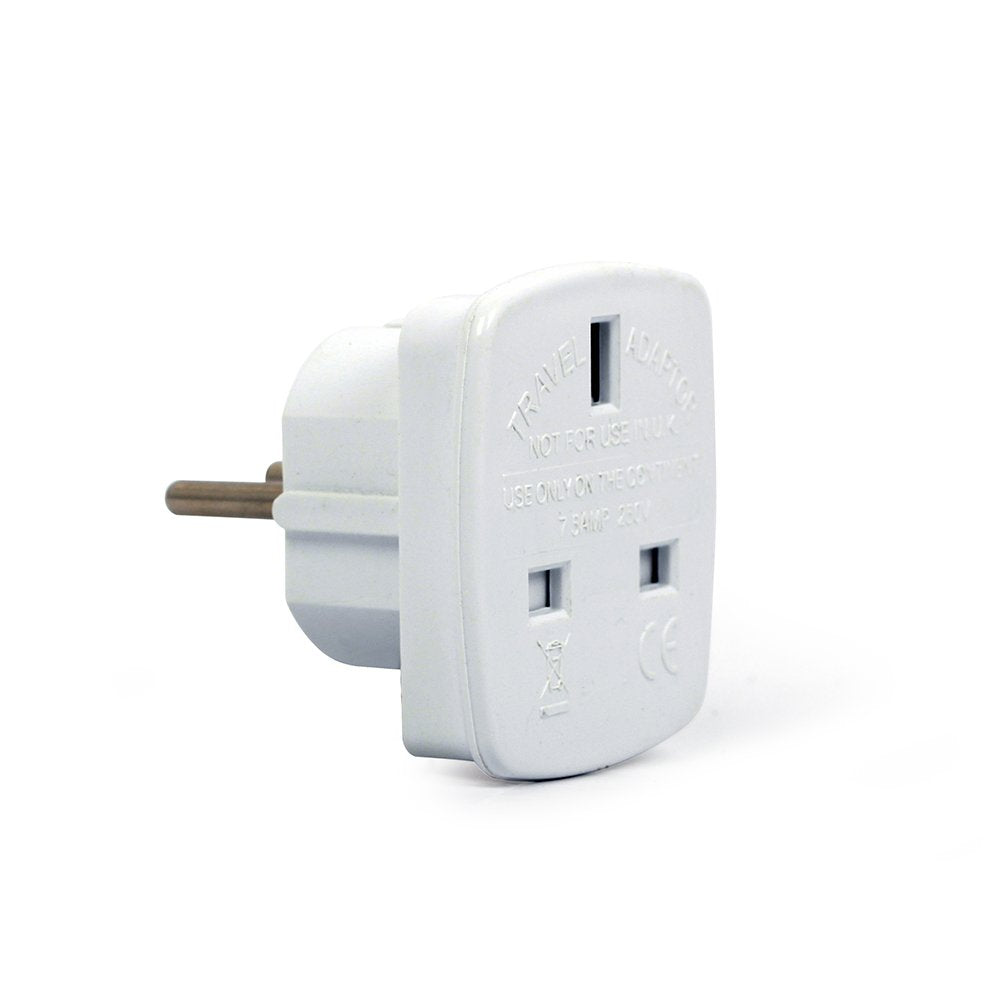 Gembird A-Ac-Ukeu-001 Adaptador De Enchufe Eléctrico Tipo G (Ru) Tipo F Blanco