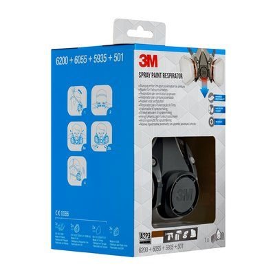 EAN 5902658103766 - 3M 6002PRO respirador reutilizable FFP3 Mascarilla de media cara imagen 7