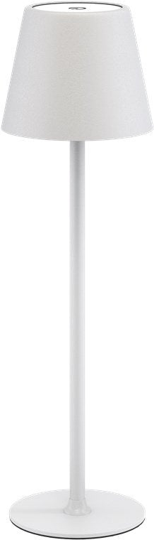 Lámpara De Mesa Led Inalámbrica, Tamaño M, 37 Cm, Blanca 
Con Control Táctil, 170 Lm, Luz Blanca Cálida (3000 K) Regulable
