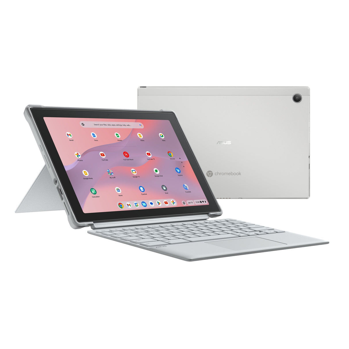 Asus Chromebook Cm30 Detachable Cl3001dm2a-R70323 - Ordenador Portátil 10.51" Wuxga (Arm Cortex Kompanio 520, 8gb Ram, 128gb Emmc, Arm Mali-G52 Mc2, Chromeos) Plata Niebla - Teclado Qwerty Español
