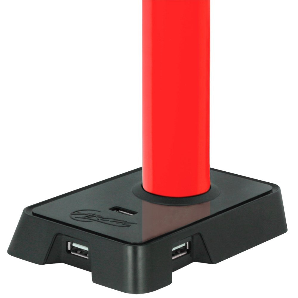 Brazo Para 1 Monitor Arctic Z-1 Rojo Con Hub Usb 4 Puertos