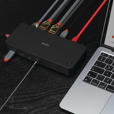 EAN 4002888433662 - Lindy 43366 base para portátil y replicador de puertos Acoplamiento USB 3.2 Gen 2 (3.1 Gen 2) Type-C Negr imagen 5