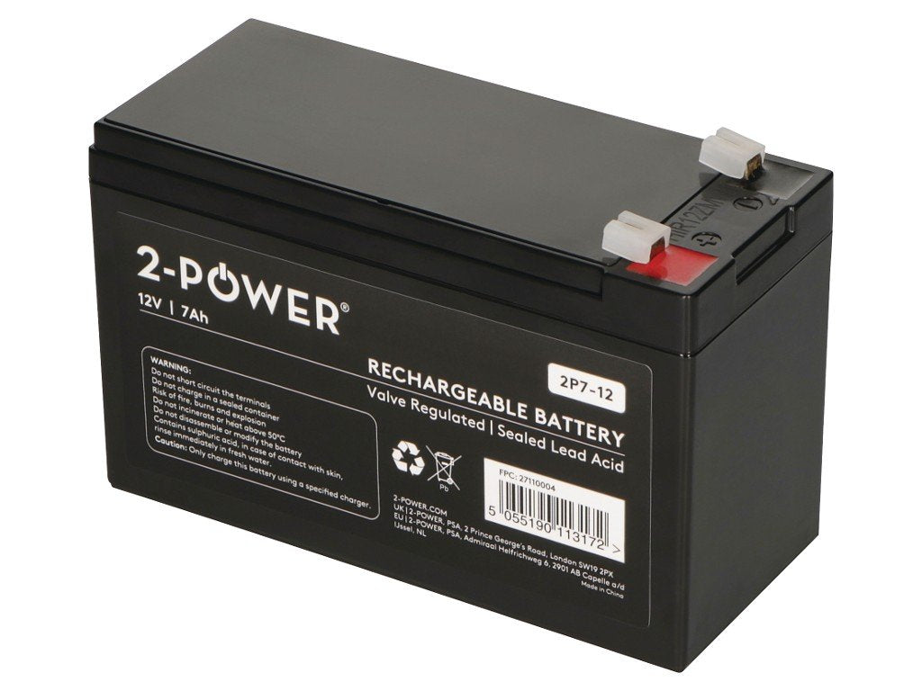 2-Power 2-Power 12v 7ah Vrla Batería Para For Multiple Ups Applications (Apc Rbc2) 2p7-12