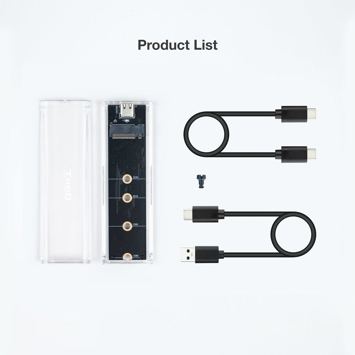 Tooq Carcasa Externa Ssd M.2 Ngff/Nvme Usb-C 3.1 Gen2 Rgb