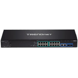 Trendnet Tpe-3018ls Switch Gestionado Gigabit Ethernet (10/100/1000) Negro 1u Energía Sobre Ethernet (Poe)