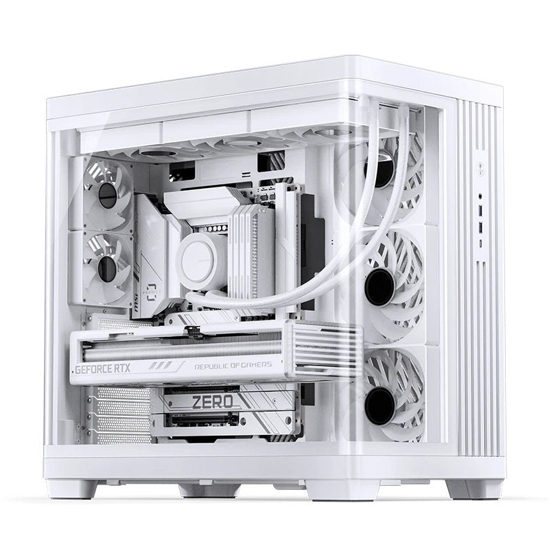 Caja Pc Jonsbo Tk-4 Midi-Tower, Atx, Tempered Glass - Blanco