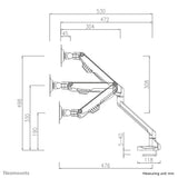 EAN 8717371448608 - Neomounts FPMA-D750SILVER2 soporte para monitor 81,3 cm (32") Escritorio Plata imagen 9