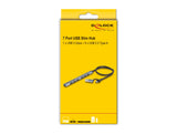 EAN 4043619642731 - DeLOCK 64273 hub de interfaz USB 3.2 Gen 1 (3.1 Gen 1) Type-C 5000 Mbit/s Gris imagen 4
