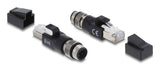 EAN 4043619908318 - DeLOCK 90831 cambiador de género para cable M12 4-pin RJ-45 Negro imagen 2