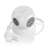 EAN 8436574709445 - AISENS ASPS-2A2C04-W base múltiple 1,4 m 3 salidas AC Interior imagen 1