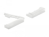Delock Organizador De Cable Plano Con Clip De Bloqueo, Autoadhesivo, Natural 10 Piezas