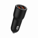Cargador Rapido Para Coche Gembird Con 2 Puertos Usb, Qc3.0, 36 W, Negro