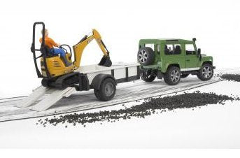 Bruder Land Rover Defender Con Remolque 02593