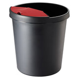 Helit Papelera H6105895 31x32cm 18l Redondo Plástico Negro (H6105895)