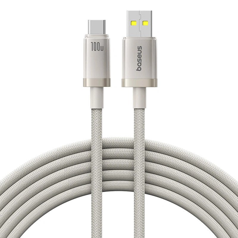 Titanium Alloy Fast Charging Cable Usb To Type-C 100w 2m Galaxy Titanium Gold