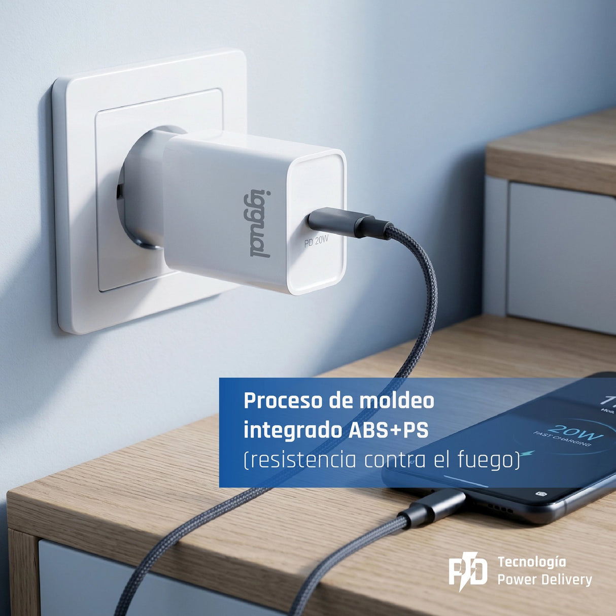EAN 8435364318164 - iggual IGG318164 cargador de dispositivo móvil Universal Blanco Corriente alterna Interior imagen 10