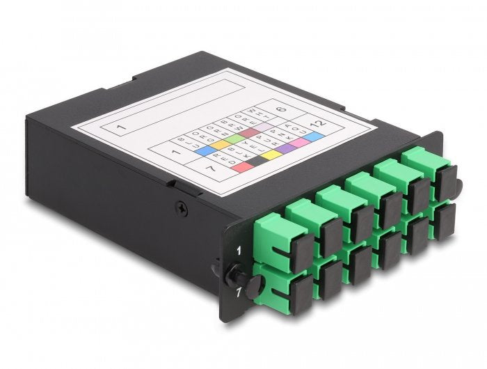 Lwl Hd (High Density) Kassette Mpo Stecker Zu 12 X Sc Simplex Buchse, 12 Fasern, Singlemode, Polarität A, 9 125 ?M
