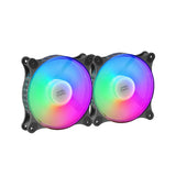Pack 2 Ventiladores Mars Gaming Mfduo 12cm Frgb