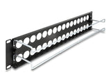 Delock 67057 Patchpanel Tipo-D De 19" Con Alivio De Tensión, 32 Puertos, 2u, Negro