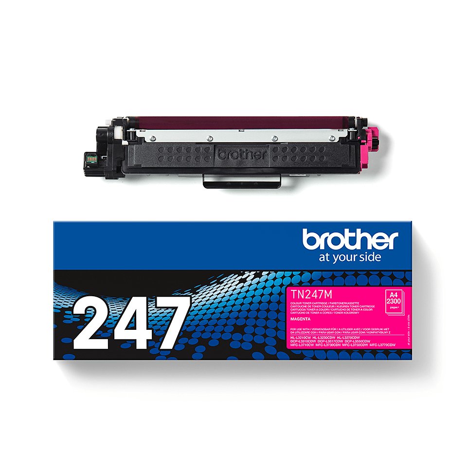 EAN 4977766787574 - Brother TN-247M cartucho de tóner 1 pieza(s) Original Magenta imagen 3